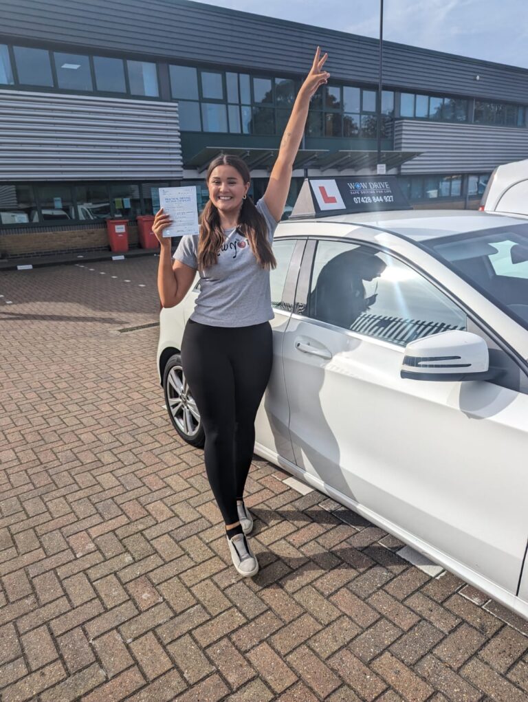 Chloe driving test pass